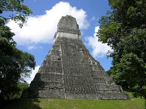 Tempel I i Tikal, Guatemala.